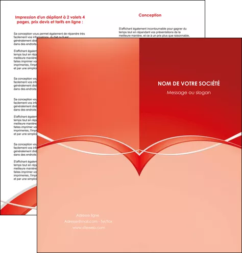 personnaliser maquette depliant 2 volets  4 pages  web design texture contexture abstrait MLGI91448