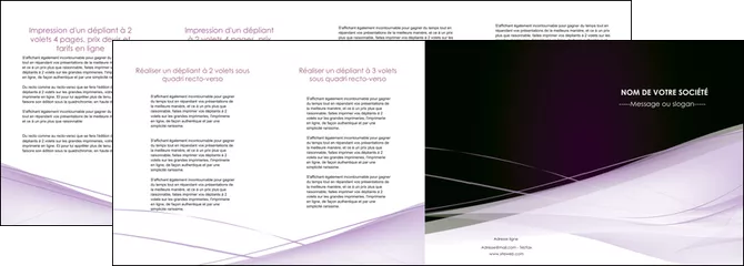 exemple depliant 4 volets  8 pages  reseaux texture contexture structure MIFCH93094