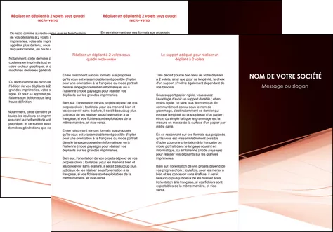 realiser depliant 3 volets  6 pages  web design texture contexture structure MIS93416