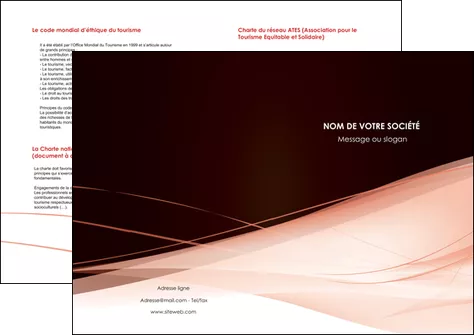 personnaliser maquette depliant 2 volets  4 pages  web design texture contexture structure MIFCH93430