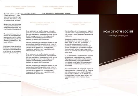 realiser depliant 3 volets  6 pages  web design texture contexture structure MIS93468
