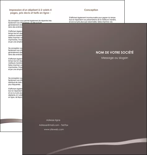 cree depliant 2 volets  4 pages  web design texture contexture structure MIFLU93556