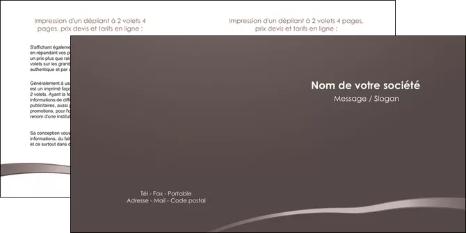modele en ligne depliant 2 volets  4 pages  web design texture contexture structure MIFCH93558