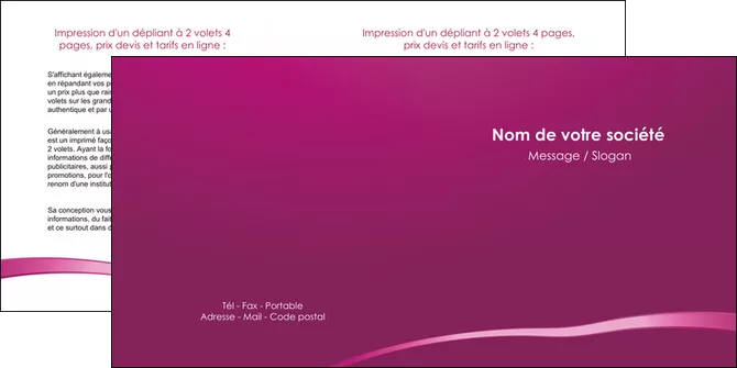 maquette en ligne a personnaliser depliant 2 volets  4 pages  web design texture contexture structure MIF93610