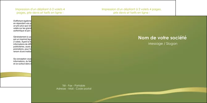 personnaliser maquette depliant 2 volets  4 pages  web design texture contexture structure MIFBE93662