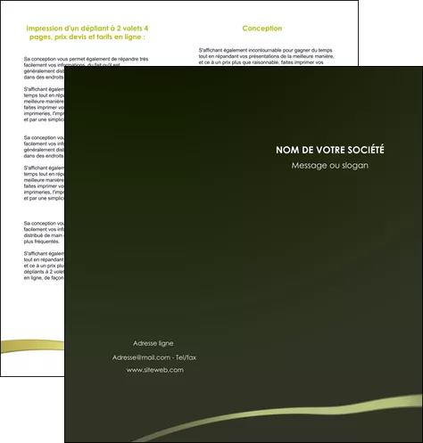 faire depliant 2 volets  4 pages  web design texture contexture structure MIFLU93880