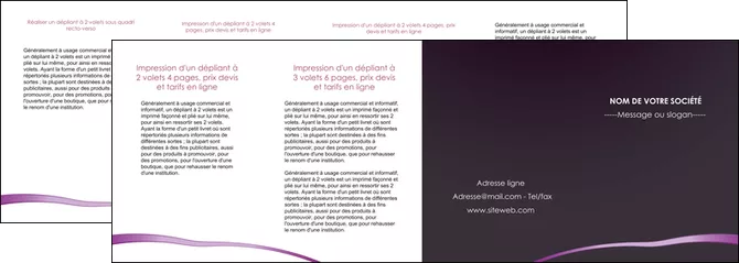 realiser depliant 4 volets  8 pages  web design texture contexture structure MID94056