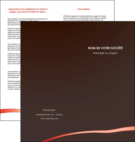 personnaliser maquette depliant 2 volets  4 pages  web design contexture structure fond MIFCH94072
