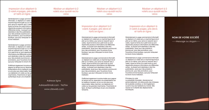 faire modele a imprimer depliant 4 volets  8 pages  web design contexture structure fond MIFBE94110