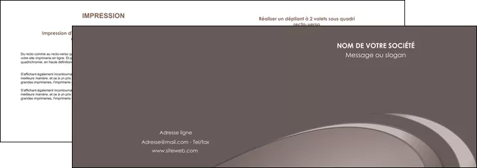 impression depliant 2 volets  4 pages  web design texture contexture structure MIFLU94538