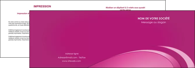 realiser depliant 2 volets  4 pages  texture contexture structure MLIGLU94590