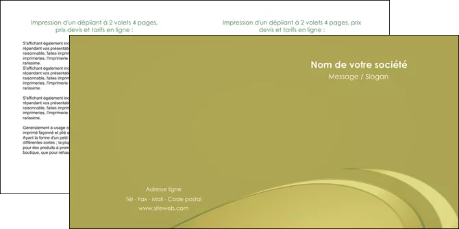 realiser depliant 2 volets  4 pages  texture contexture structure MIFCH94628
