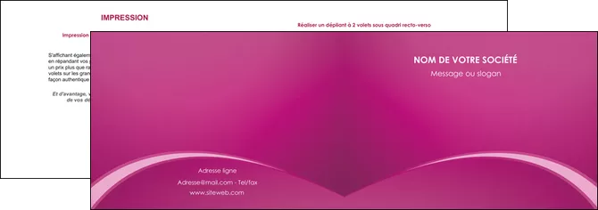 personnaliser maquette depliant 2 volets  4 pages  web design texture contexture structure MIFCH95322