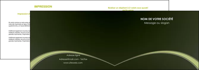 impression depliant 2 volets  4 pages  web design texture contexture structure MIFCH95788