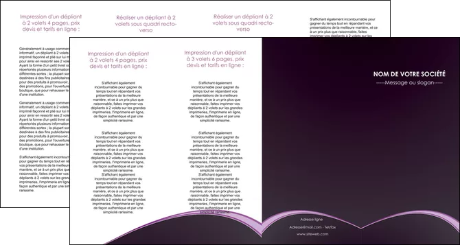faire modele a imprimer depliant 4 volets  8 pages  texture contexture structure MIF95914
