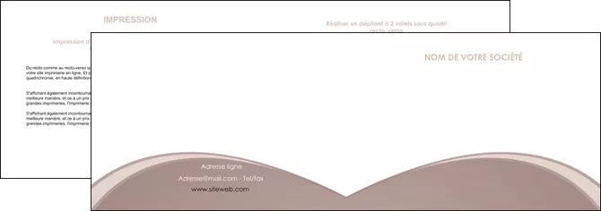 exemple depliant 2 volets  4 pages  texture contexture structure MIFLU95996